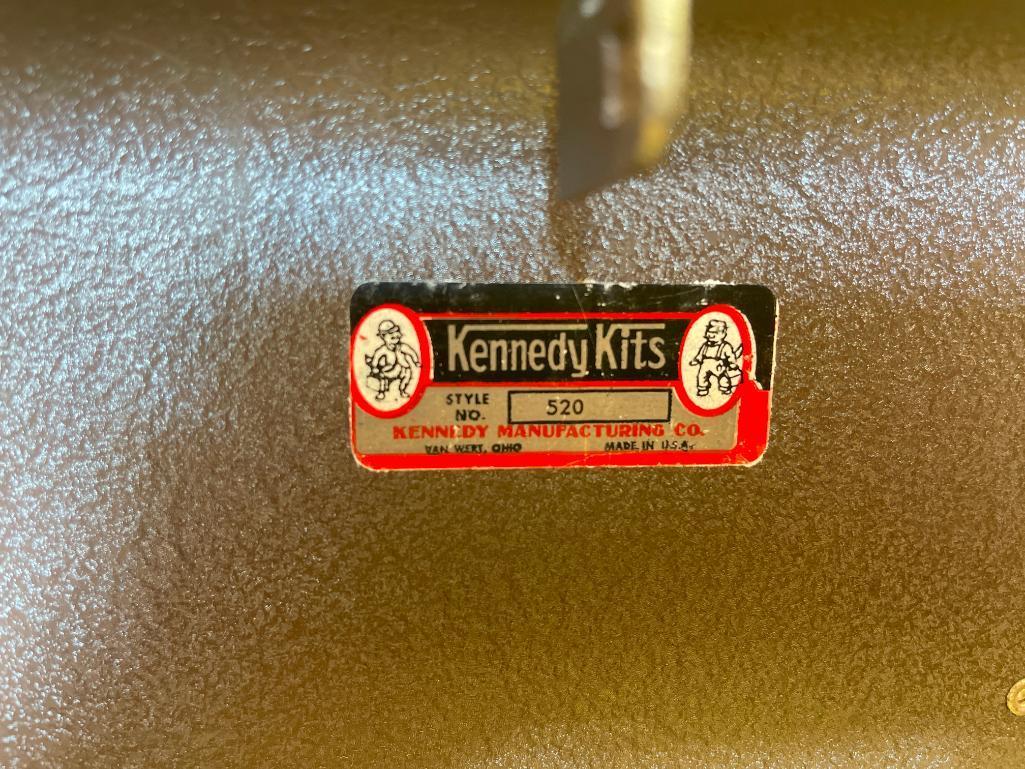 Vintage Kennedy Metal Tool Box with Drawer Stand