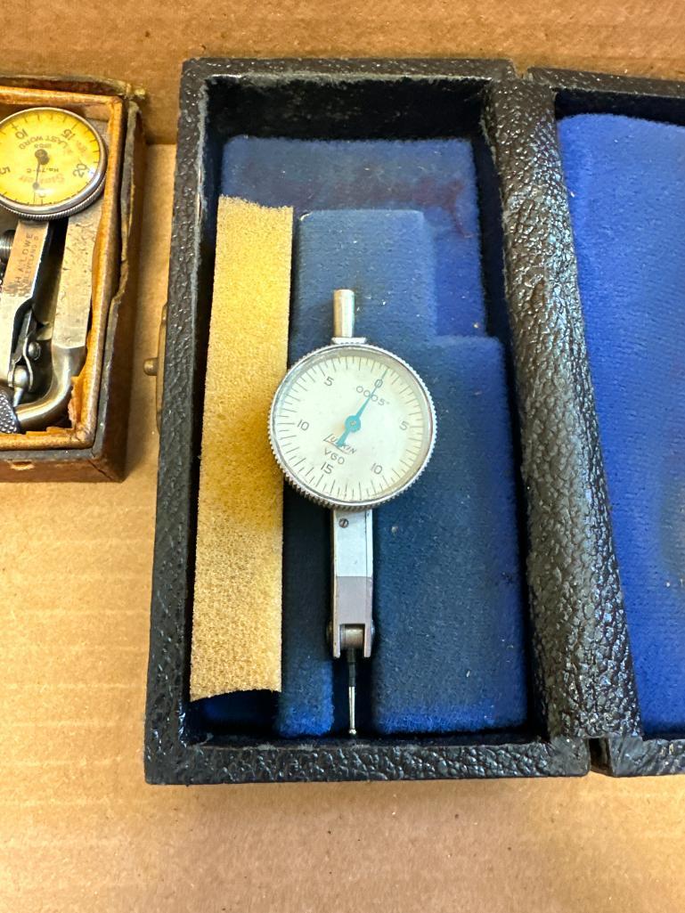Nice Machinist Guages and Misc. Lot with Brass Hammer and Cool Magnet!