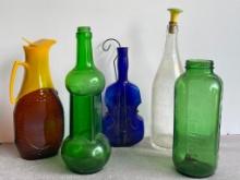 Group of Vintage Glass Bottles