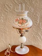 Vintage Milk Glass Lamp