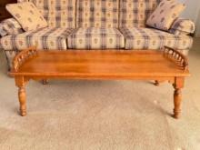 Vintage Young Republic Tell City Wood Coffee Table