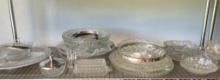 Clear Glass Serving Shelf Lot