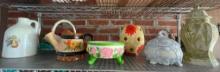 Ceramic Decor Shelf Lot