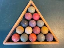 Set of Mini Billiard Pool Balls