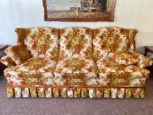 Vintage Floral Print Couch