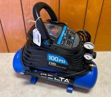 Delta, 100PSI, 2 Gallon Air Compresor Working