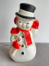 Small Vintage Snowman Blow Mold