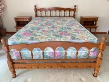 Vintage Wooden Full Size Bed