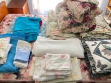 Group of Bedding and Linens