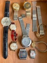 Group of Vintage Watches and Watch Parts