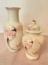 Vintage Porcelain Japanese Vase and Urn