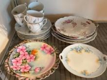 Group of Vintage Porcelain Platters, Plates and Dishes