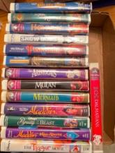 Group of Disney VHS Tapes