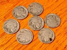 Group of Buffalo Nickels