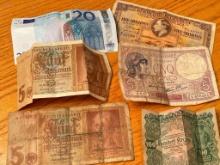 Group of Foreign Currency Bills