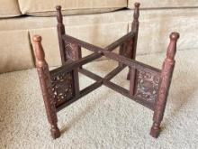Vintage Wood Charger Stand
