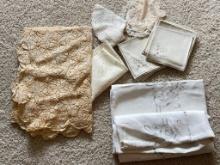 Group of Vintage Furniture Protectors and Table Coverings