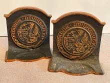 Pair of Cast Iron Purdue Bookends