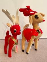Pair of Vintage Christmas Reindeer