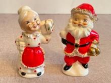 Mr. and Mrs. Claus Vintage Salt and Pepper Shakers