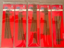 Group of Peco Streamline HO Scale Tracks