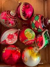 Group of Vintage Glass Christmas Ornaments