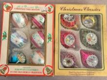 Group of Vintage Glass Christmas Ornaments