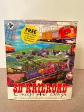 Vintage 3D Railroad Concept and Design Software For Windows