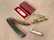 Group of Four Vintage Pocket Knives
