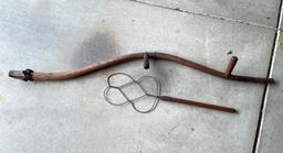 Sickle Bar Handle and Antique Rug Beater