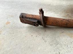 Sickle Bar Handle and Antique Rug Beater