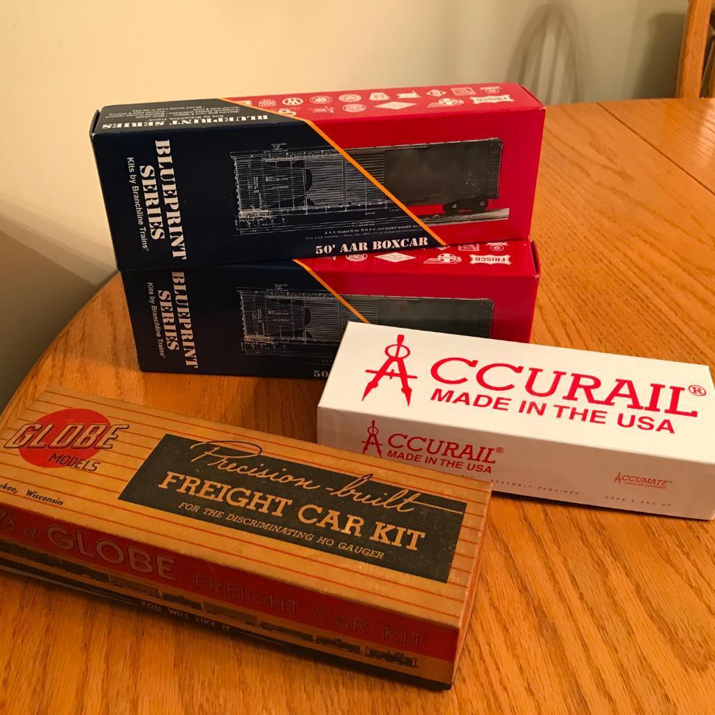 Group of 4 Model Train Cars