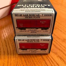 Group of 4 Model Train Cars