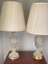 Pair of Glass Lamps