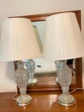 Pair of Glass Lamps