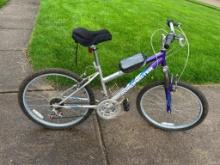 Purple and Silver Roadmaster 18 Speed MT Sport SX Mountain Bike