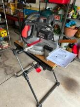 Craftsman 12" Compound Miter Saw Sitting on Stand