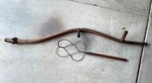 Sickle Bar Handle and Antique Rug Beater