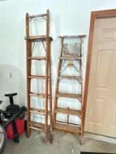 6 Foot and 7 Foot Wood Step Ladders