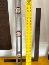 Level, Yard Stick and Framing Square