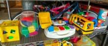 Shelf Lot of Vintage Kids Toys
