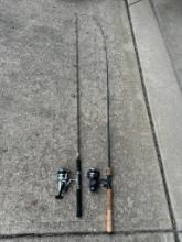 Pair of Fishing Poles with Reels