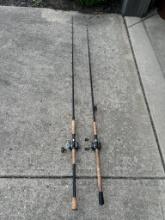 Pair of Fishing Poles with Reels