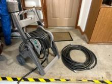 Pair of Garden Hoses and Caddy