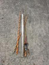 Group of Vintage Fishing Poles
