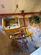 Vintage Wooden Model Airplanes and Parts