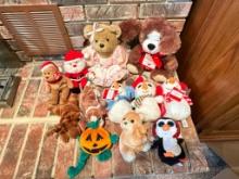 Group of Plush Animals