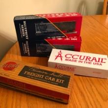 Group of 4 Model Train Cars