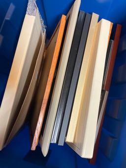 Plastic Tote with Picture Frames