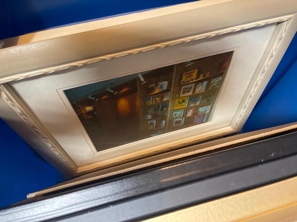Plastic Tote with Picture Frames
